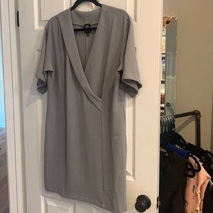Bobeau medium gray dress worn once
